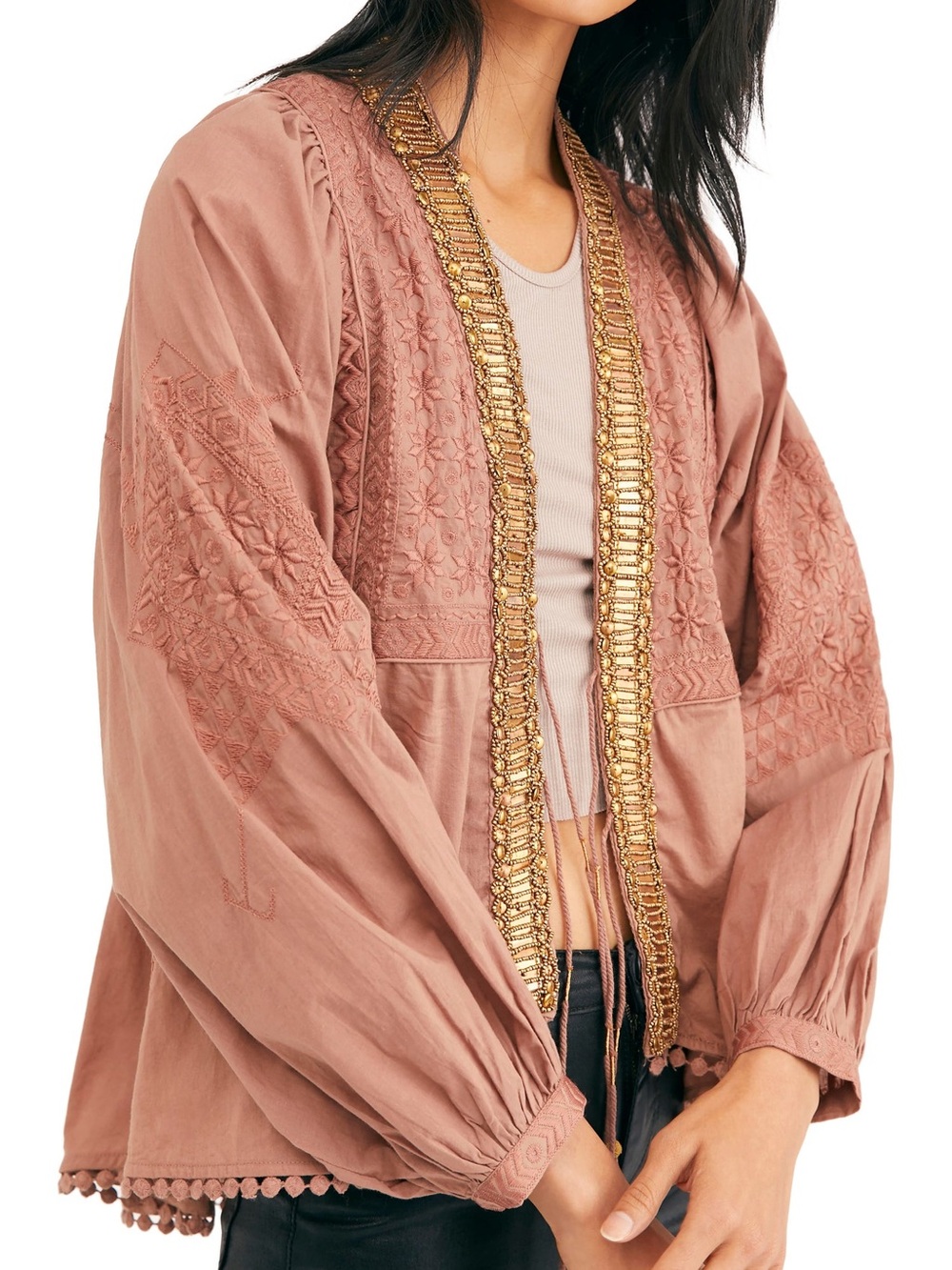 Free People Jasmine embroidered jacket